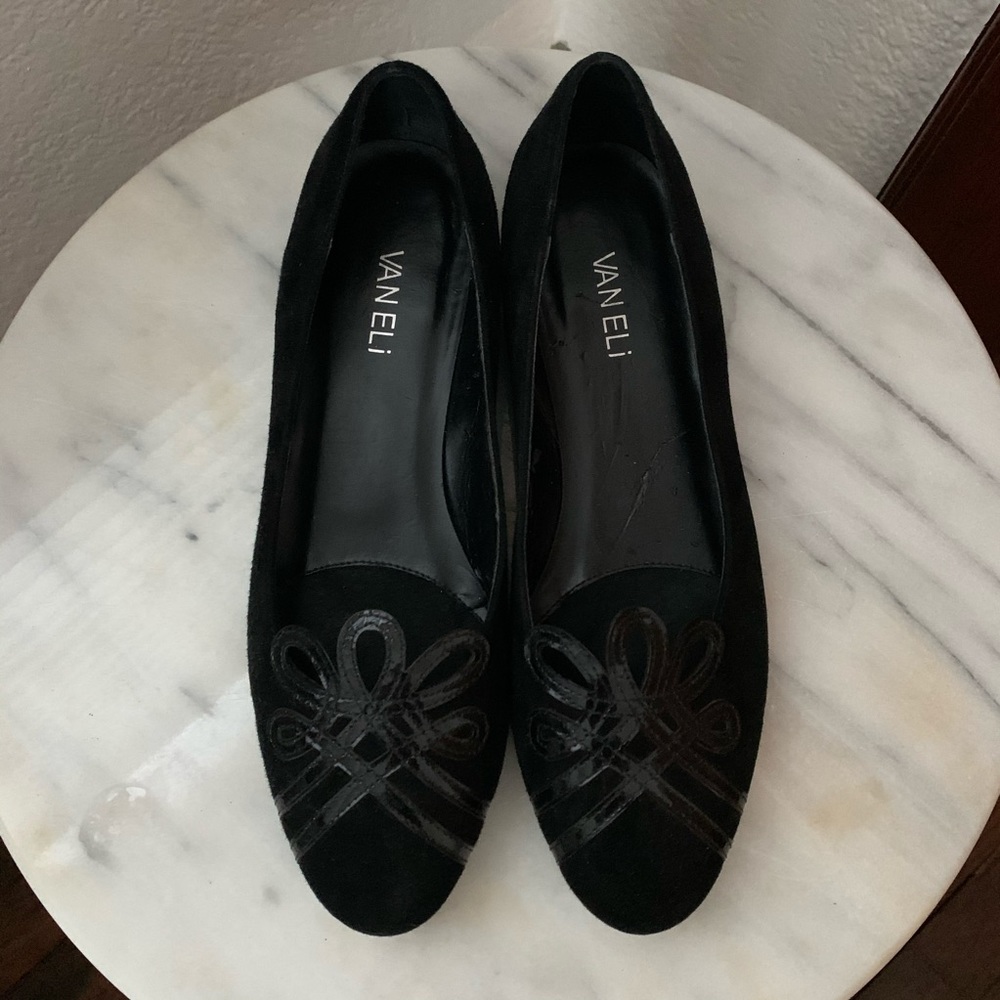 Black loafers